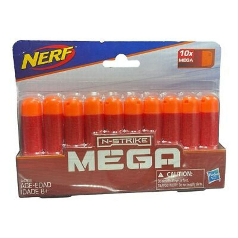 Official Nerf N-Strike Elite Mega Series 10-Dart Refill Pack,Red